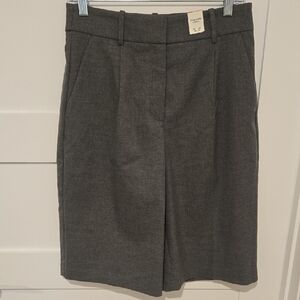 Abercrombie & Fitch Gray Cullotte Long Dress Shorts Workwear Poetcore